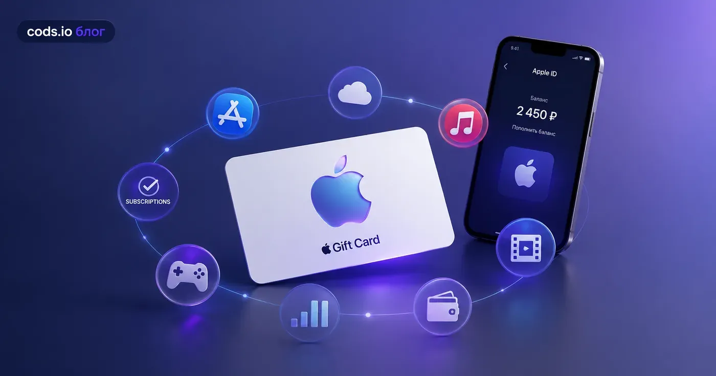 Для чего нужна Apple Gift Card кроме подарка — покупки, подписки и пополнение Apple ID — cods.io блог